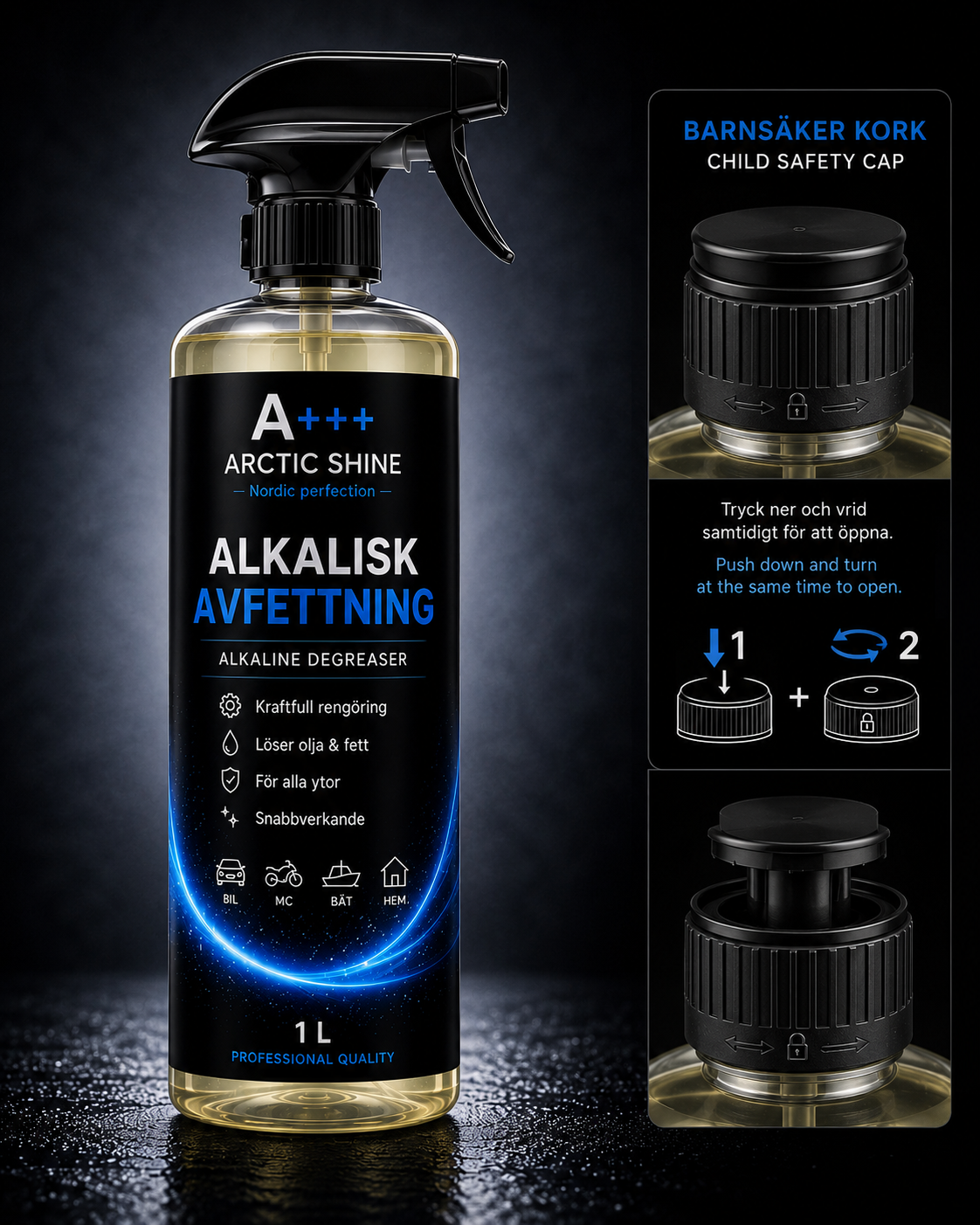 Arctic Alkalisk Avfettning – 500 ml