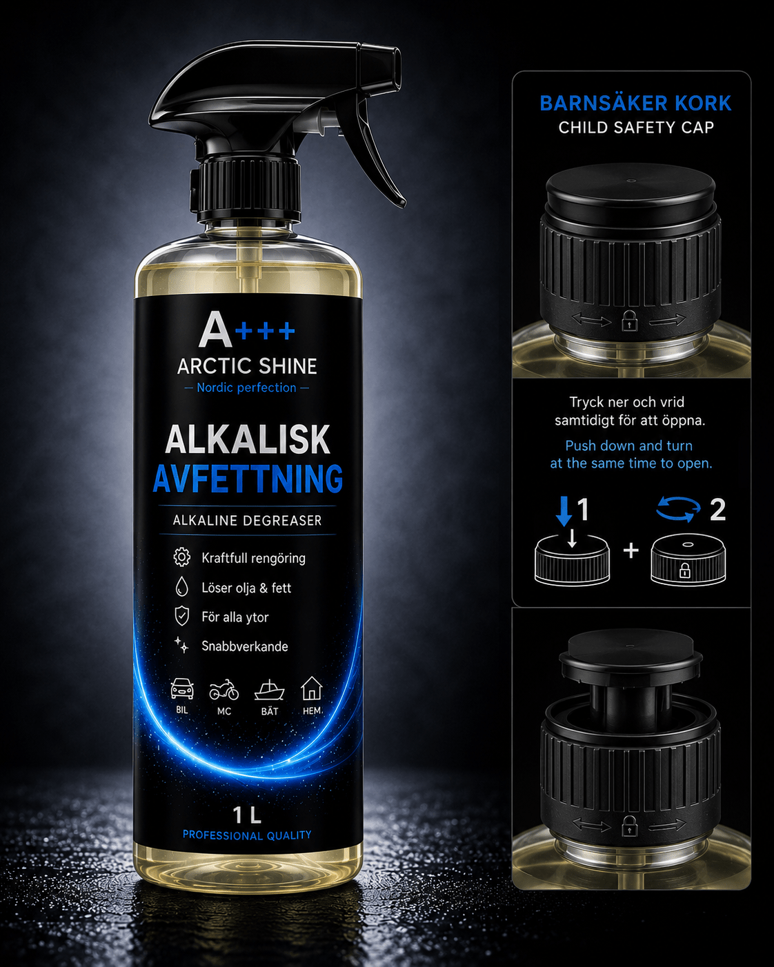 Arctic Alkalisk Avfettning – 500 ml - Arctic Shine